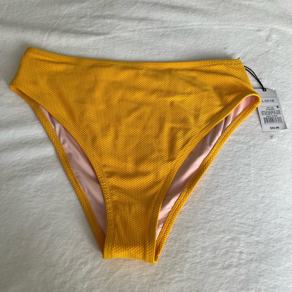 Yellow/Orange Bikini Bottom (Size LARGE)